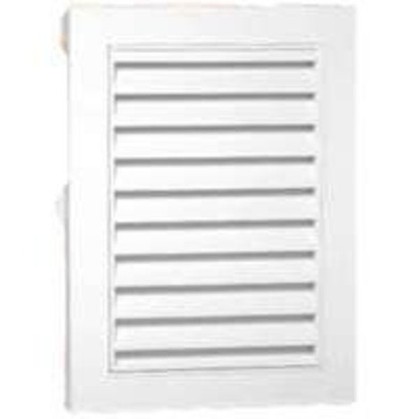 Duraflo Duraflo 626075-00 Gable Vent, 18-1/4 in L x 12-1/2 in W Rough Opening, Polypropylene, White 626075-00